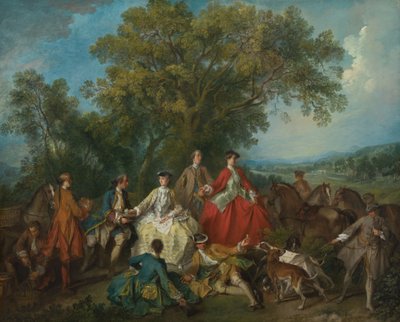 Picnic after the Hunt by Nicolas Lancret