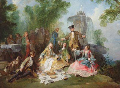 The Hunting Party Meal by Nicolas Lancret