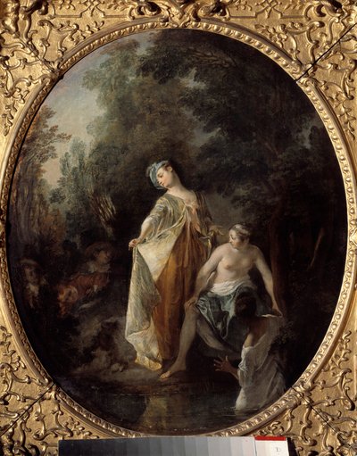 The bathers by Nicolas Lancret