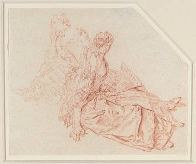 Two Seated Ladies by Nicolas Lancret