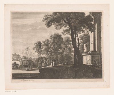 Landscape with Tobias and the Angel by Nicolas Perelle