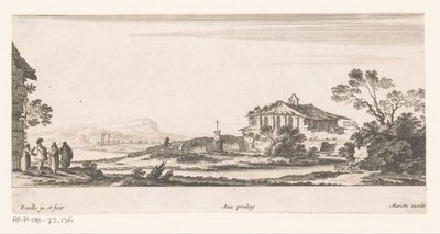 Landscape with Chapel by Nicolas Perelle