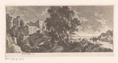 Landscape with Ruin by the Sea by Nicolas Perelle