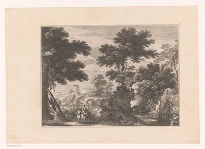 River Landscape with Flight into Egypt by Nicolas Perelle