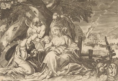 The Betrothal of Saint Catherine by Nicolas Perrey