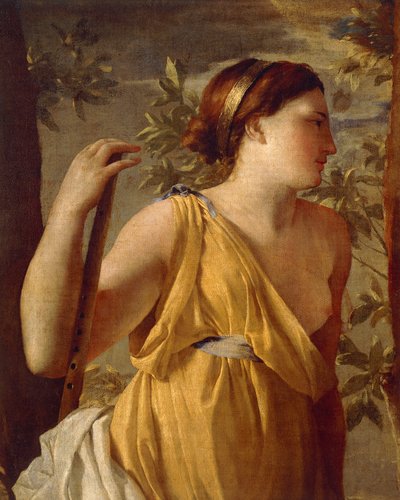 Inspiration of the Poet (detail) circa 1630 by Nicolas Poussin
