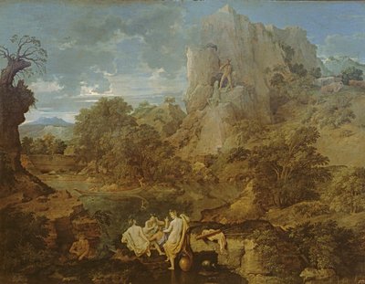 Landscape with Hercules and Cacus, c.1656 by Nicolas Poussin