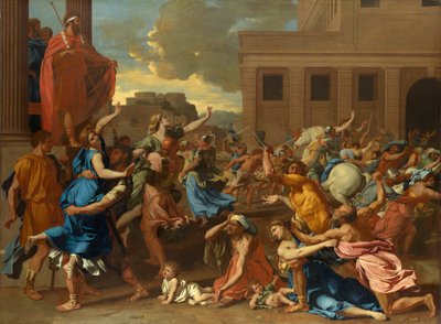 The Rape of the Sabine Women by Nicolas Poussin