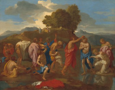 The Baptism of Christ by Nicolas Poussin