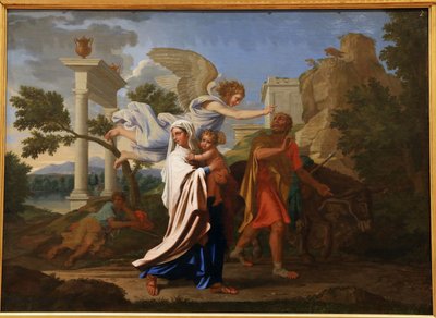 The Flight to Egypt, 1657 by Nicolas Poussin