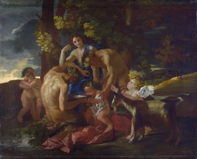 The Nurture of Bacchus by Nicolas Poussin