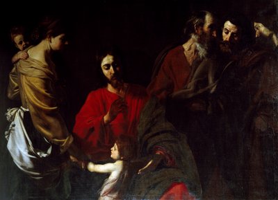 Christ among the children by Nicolas Tournier