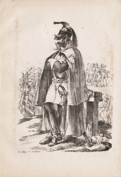 Military Costumes: Cavalry Man, 1814-1818 by Nicolas Toussaint Charlet