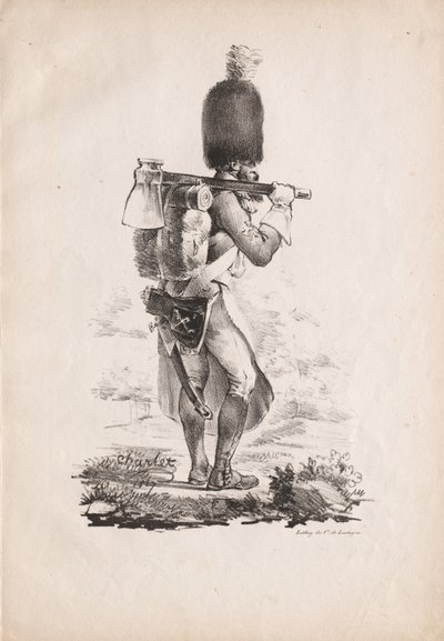 Military Costumes: Infantry Sapper by Nicolas Toussaint Charlet