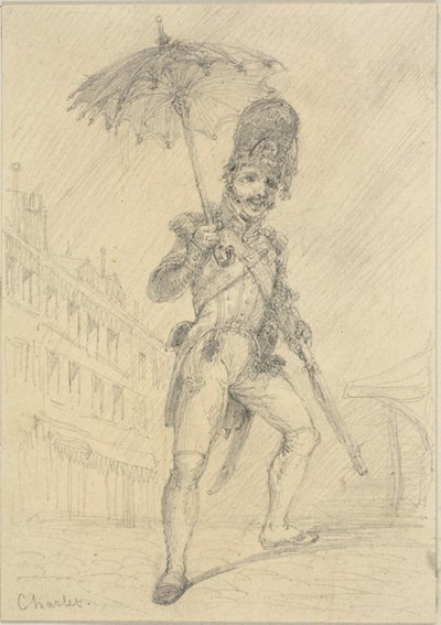 Soldier Holding a Parasol by Nicolas Toussaint Charlet