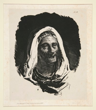 Head of an Old Woman by Nicolas Toussaint Charlet