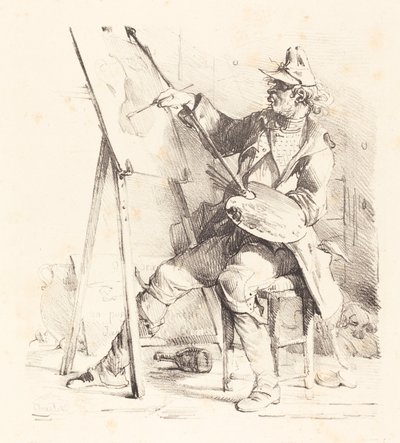 The Sign Painter by Nicolas Toussaint Charlet