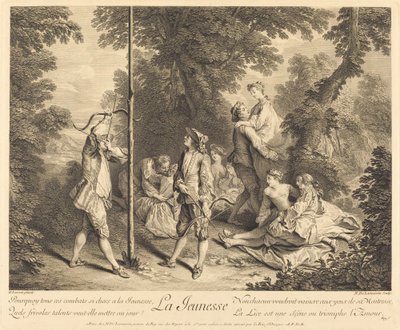 Youth by Nicolas de Larmessin IV after Nicolas Lancret