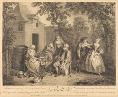 Old Age by Nicolas de Larmessin IV after Nicolas Lancret