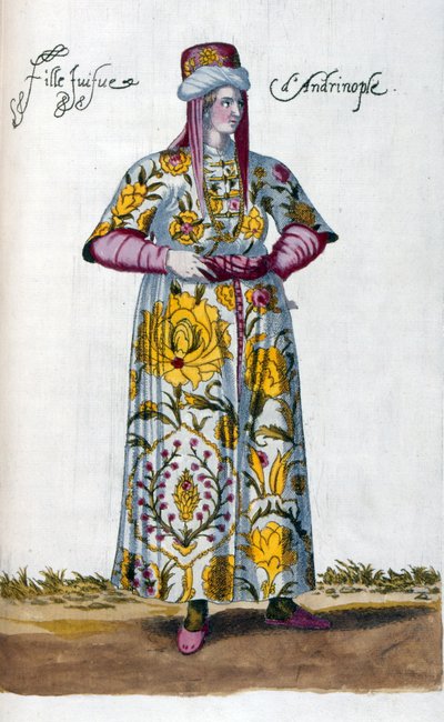 Turkish Jewish Woman (illustration) by Nicolas de Nicolay