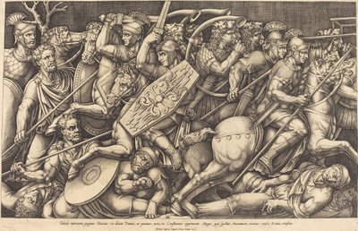 Roman Soldiers Fighting the Dacians by Nicolaus Beatrizet