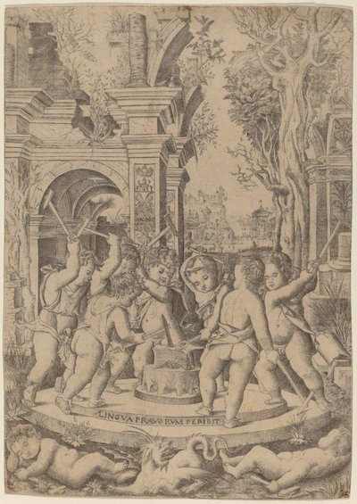 Fate of an Evil Tongue by Nicoletto da Modena
