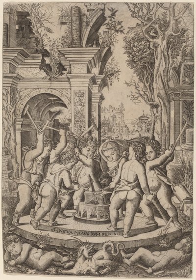 Fate of an Evil Tongue by Nicoletto da Modena