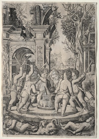 The Fate of the Evil Tongue by Nicoletto da Modena