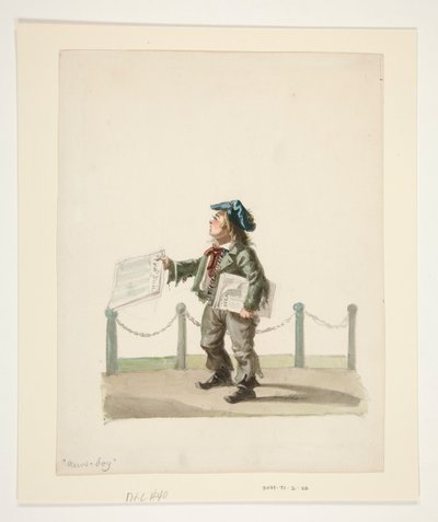 The Newsboy by Nicolino Calyo