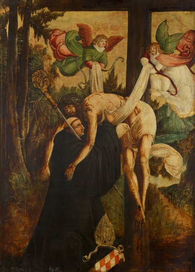 Vision of Saint Bernard by Niederösterreichischer Maler (Umkreis Meister von Pulkau)