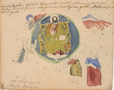 Copy after Early Christian Mosaics, with Color Notes by Niels Larsen Stevns