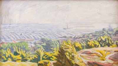 View from Bokul, Gudhjem by Niels Larsen Stevns