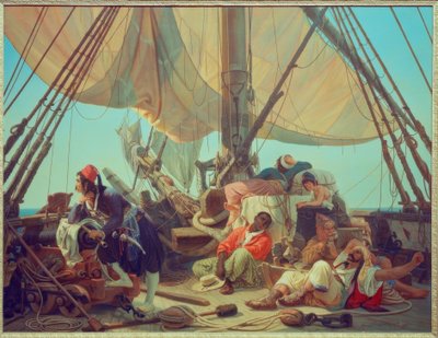 Pirates on the Deck of Their Ship by Niels Simonsen