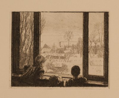 Children at the Window by Niels Skovgaard