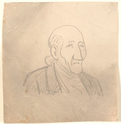 Caricatured Portrait of an Old Man by Niels Skovgaard