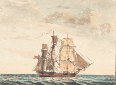 A Danish Frigate Turning by Niels Truslew