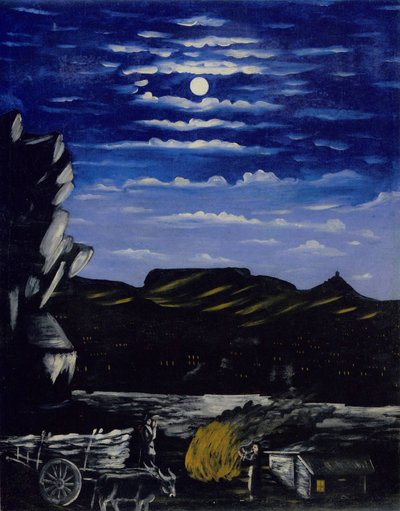 Arsenal Hill at Night by Niko Pirosmani