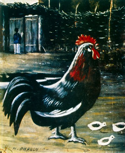 Cockerel by Niko Pirosmani