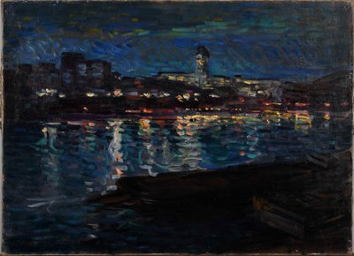 The Seine at Night by Nikolai Alexandrovich Tarkhov