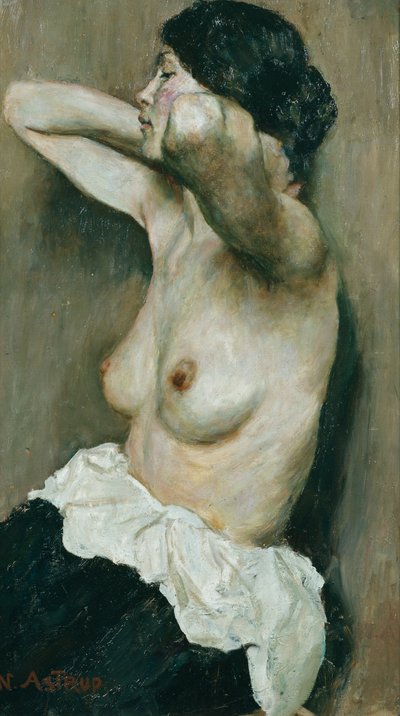 Female Half Nude by Nikolai Astrup