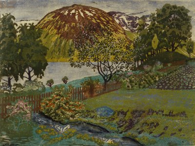 June night in the garden by Nikolai Astrup