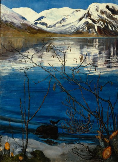 March Mood at Jølster Lake by Nikolai Astrup