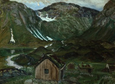 Pasture in Moonlight by Nikolai Astrup