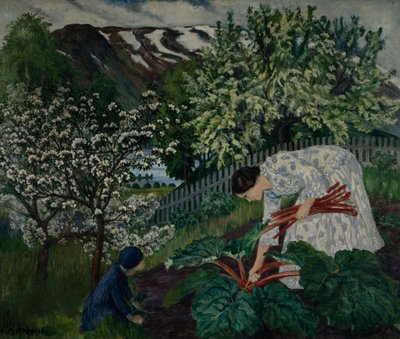Rhubarb by Nikolai Astrup