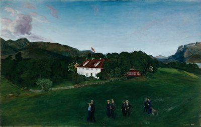 Svanøe Hovedgård, c.1904 by Nikolai Astrup