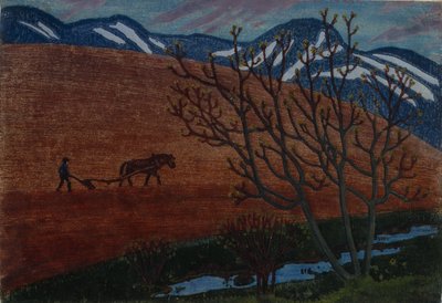 The Ploughman by Nikolai Astrup