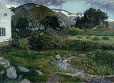 The Vicarage Ground, Jølster by Nikolai Astrup