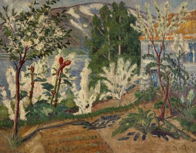 White Flowering by the Jølster Water by Nikolai Astrup