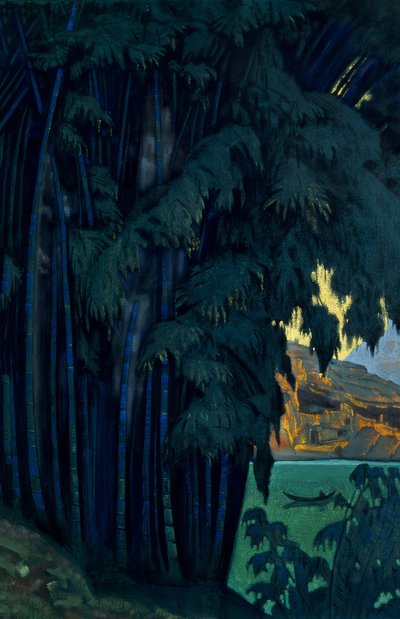 N.K. Roerich, Ashram, Ceylon by Nikolai Konstantinowitsch Roerich