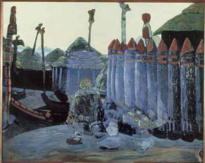 N. K. Roerich, Pagan Temple by Nikolai Konstantinowitsch Roerich